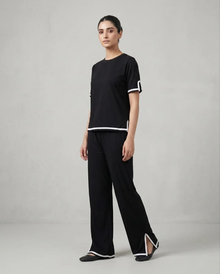 Baggy Style Lounge Wear -Black
