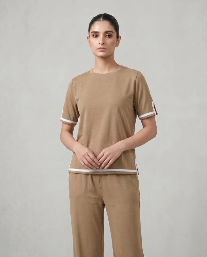 Baggy Style Lounge Wear -Light Brown