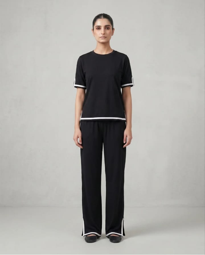 Baggy Style Lounge Wear -Black