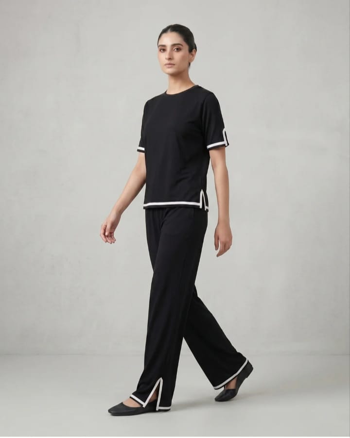 Baggy Style Lounge Wear -Black