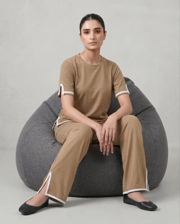 Baggy Style Lounge Wear -Light Brown