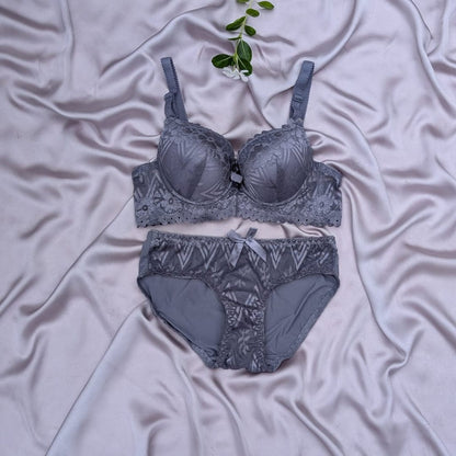 Pushup Wired Bridal/Daily Wear Net Bra Set