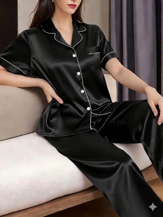 Silk Night Suit For Women