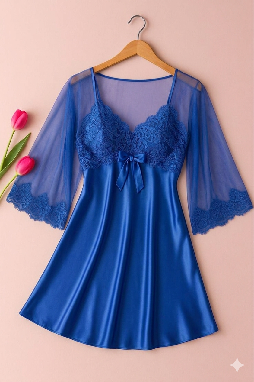 Bombshell Short Romantic Nighty For Women