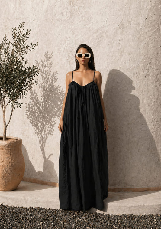 Midnight Elegance Maxi Dress -04