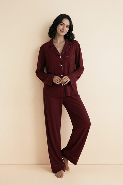 Burgundy dreams, cozy nights. Maroon Colour✨