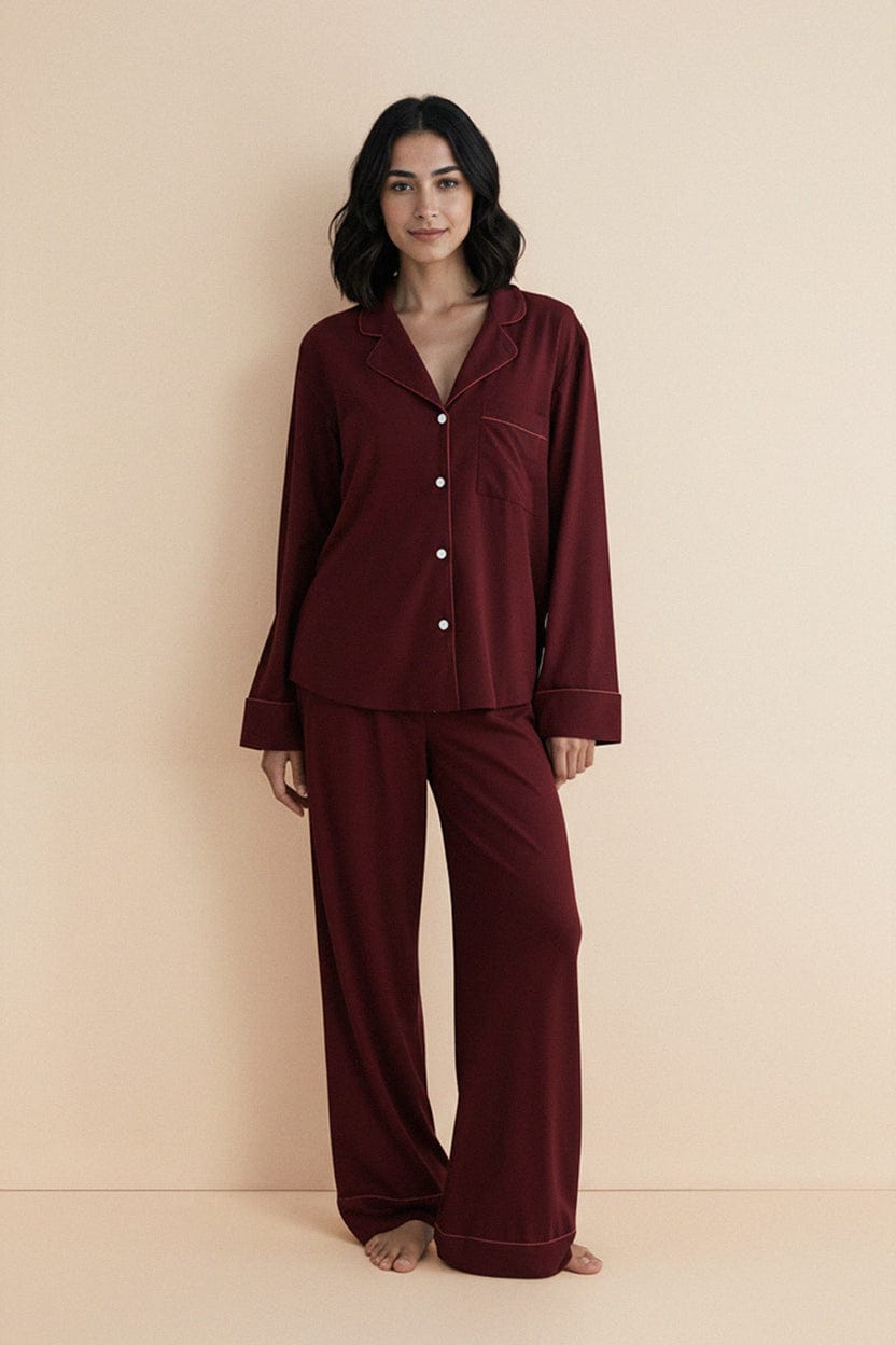 Burgundy dreams, cozy nights. Maroon Colour✨