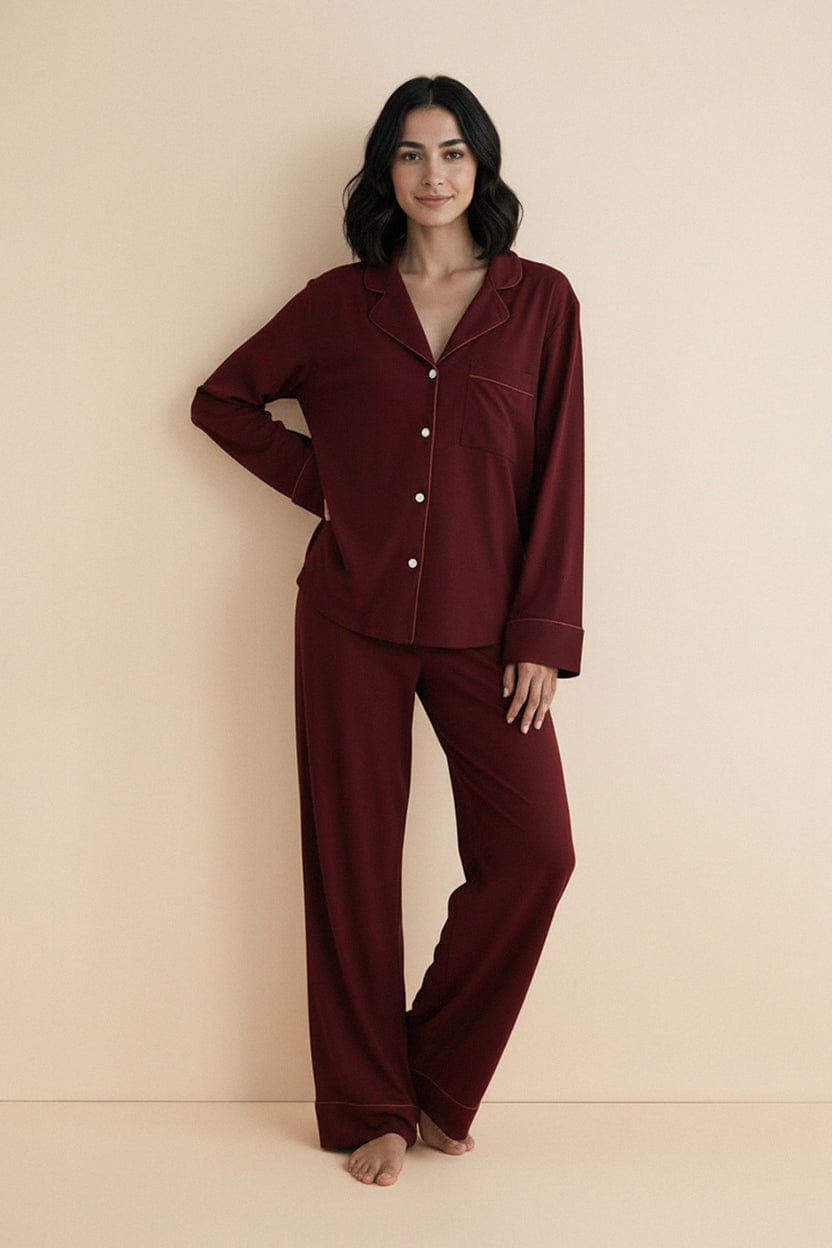 Burgundy dreams, cozy nights. Maroon Colour✨