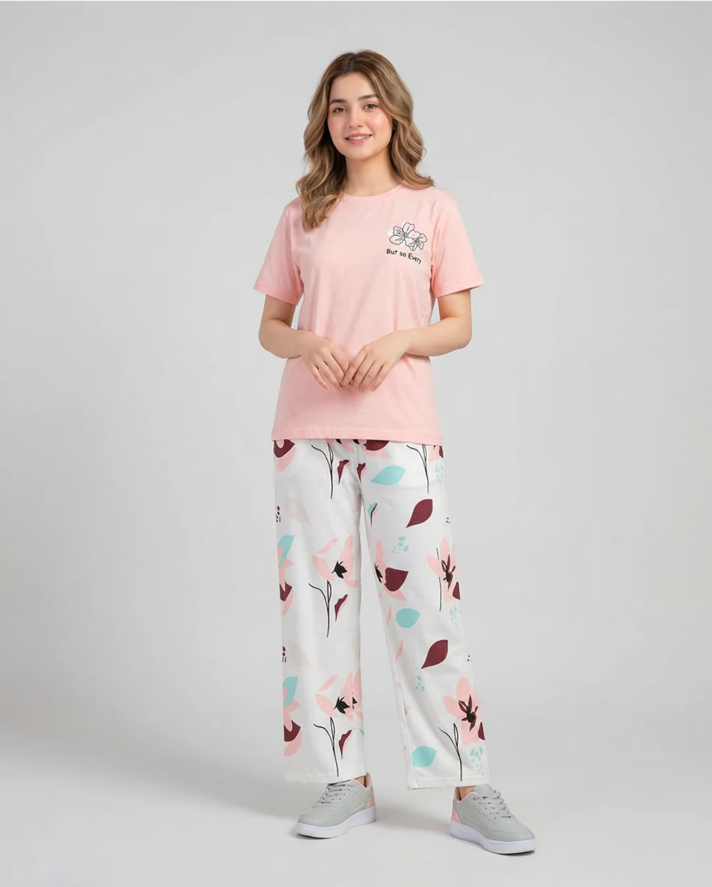 Rosy Blossom Pajama Set