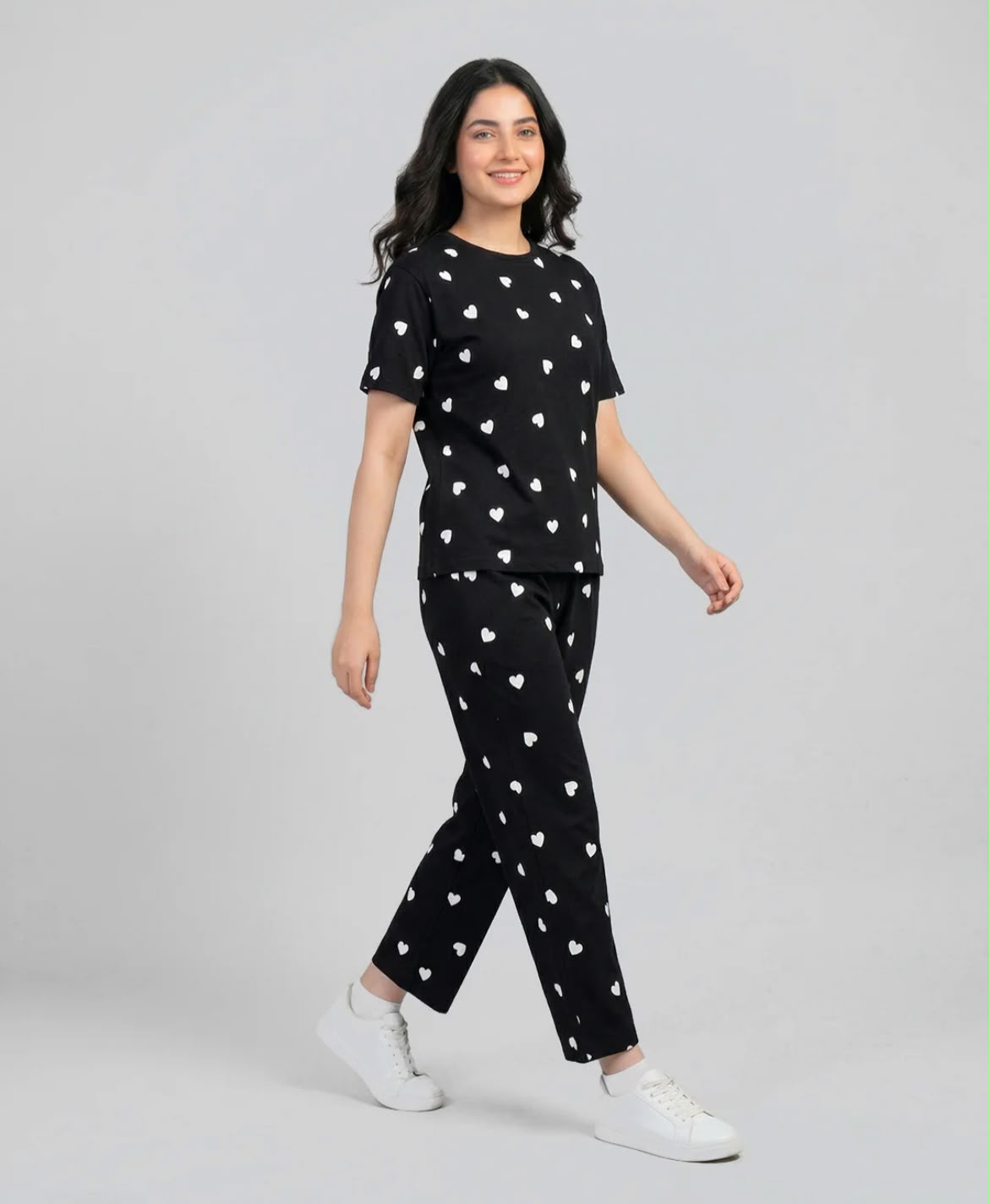 Midnight Heart Pajama Set