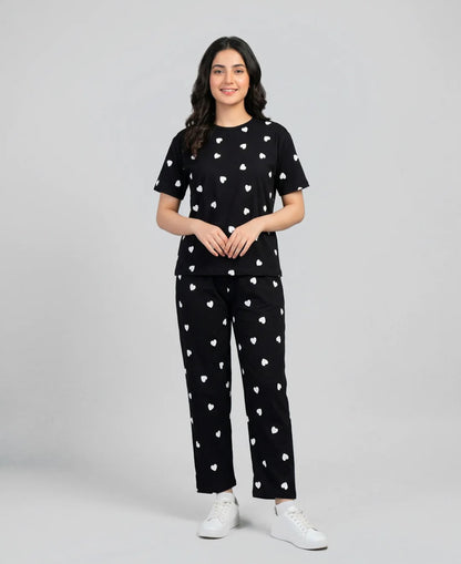 Midnight Heart Pajama Set