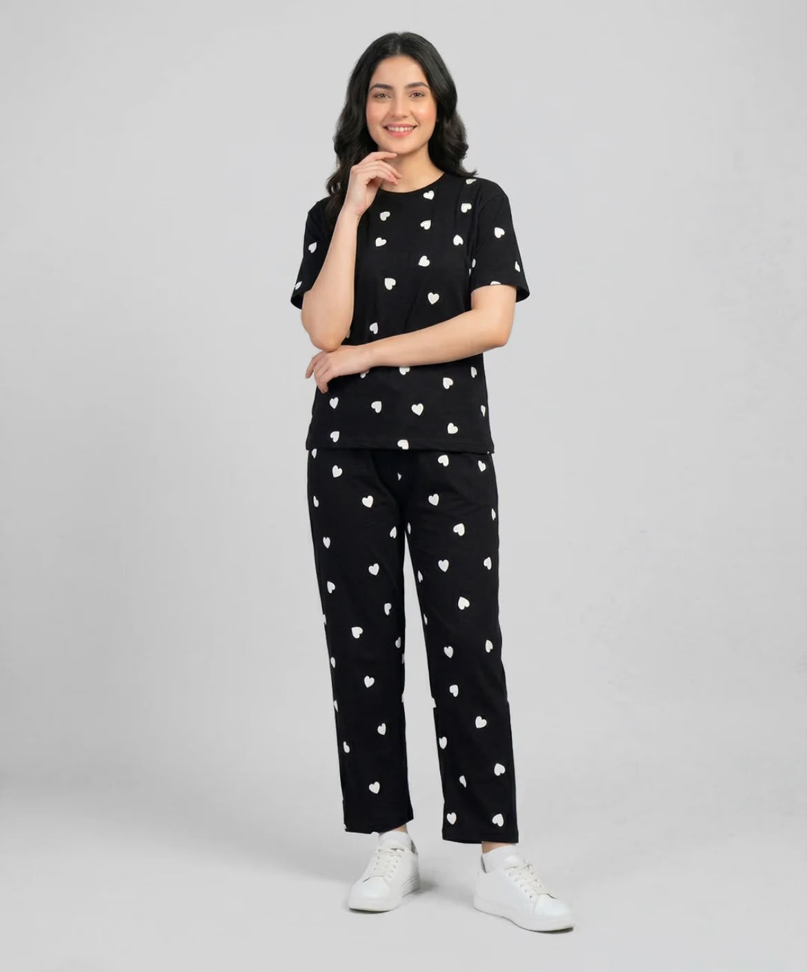 Midnight Heart Pajama Set