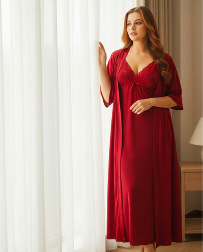 Luxury 4 Piece Silk Nightwear Set