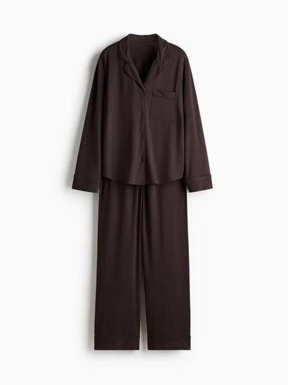 Long Sleeve Pajama Set Piece Loungewear