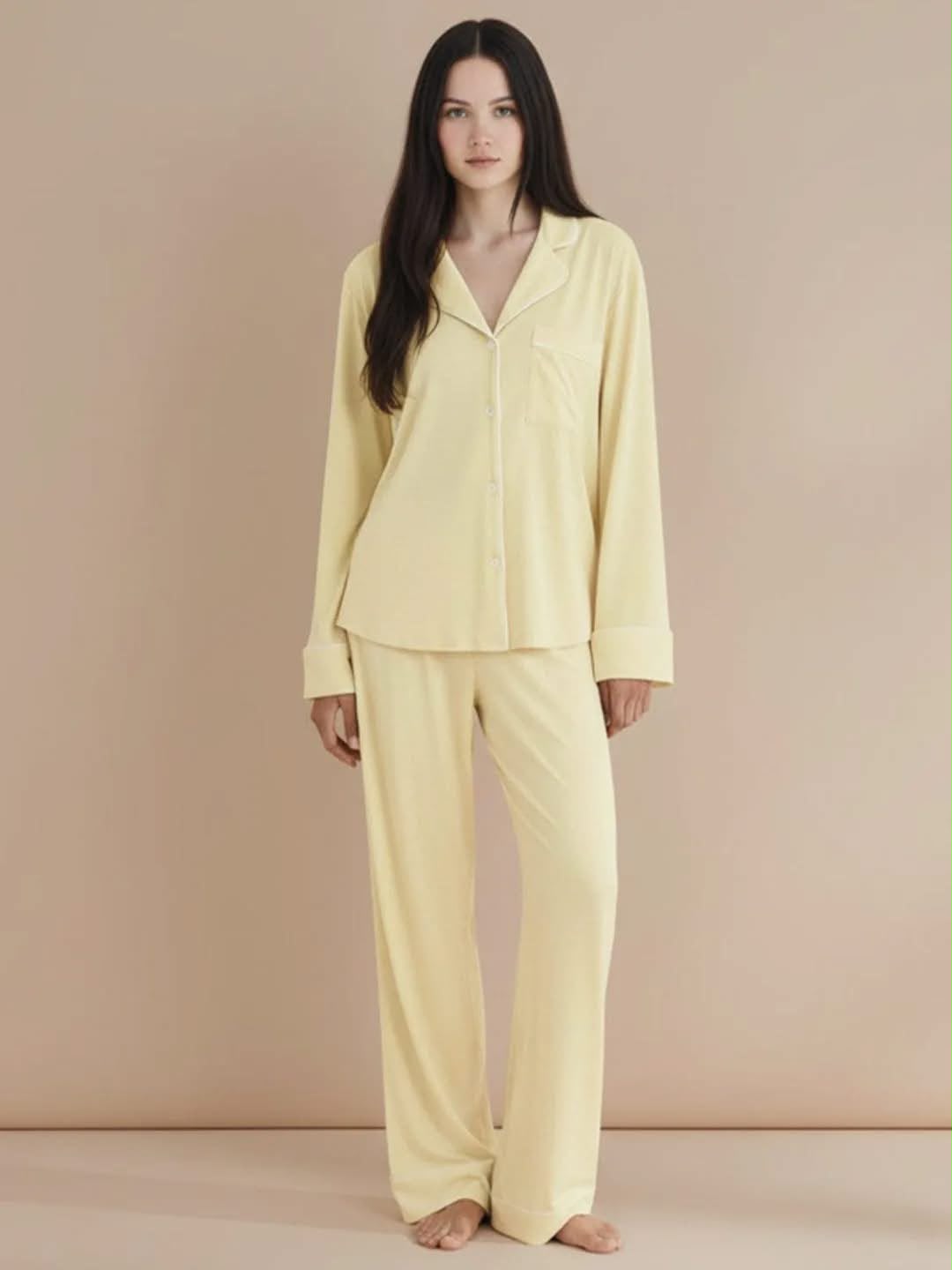 Long Sleeve Pajama Set Piece Loungewear