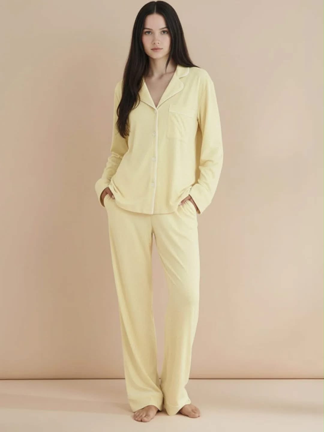 Long Sleeve Pajama Set Piece Loungewear