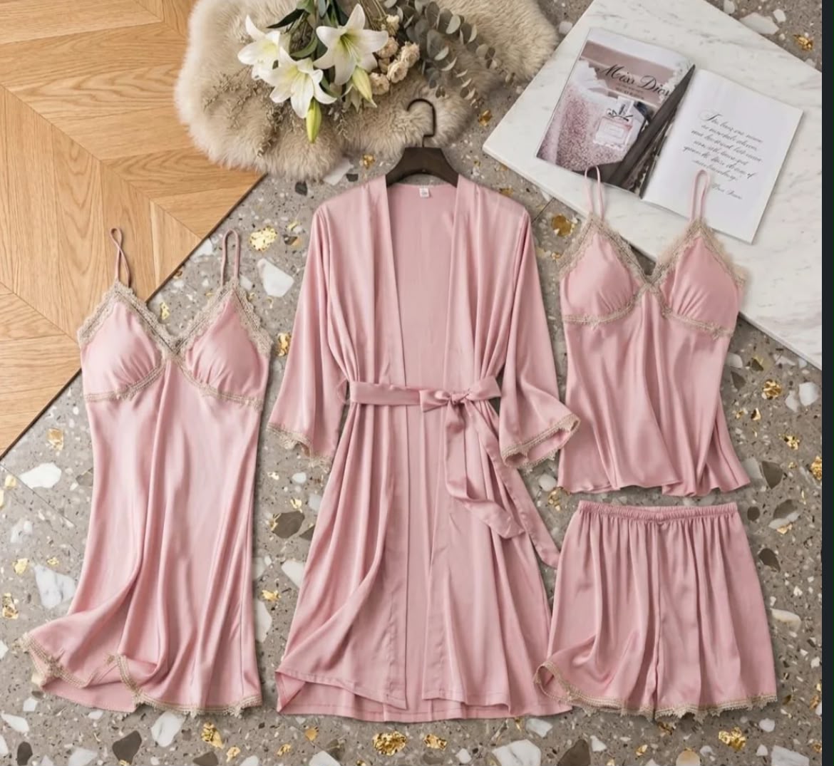Luxury 4 Piece Nightwear Set