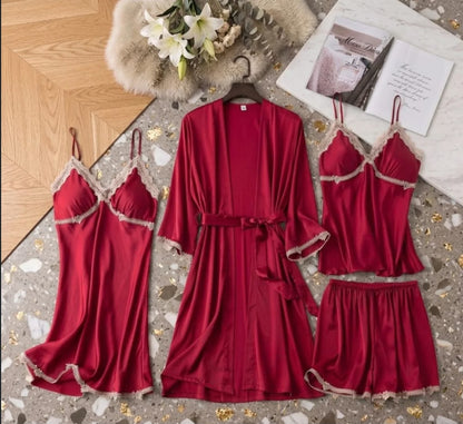 Luxury 4 Piece Nightwear Set