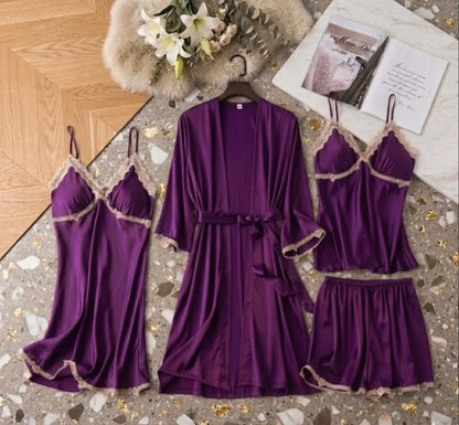 Luxury 4 Piece Nightwear Set