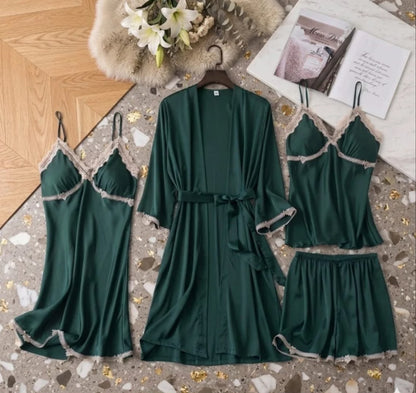 Luxury 4 Piece Nightwear Set