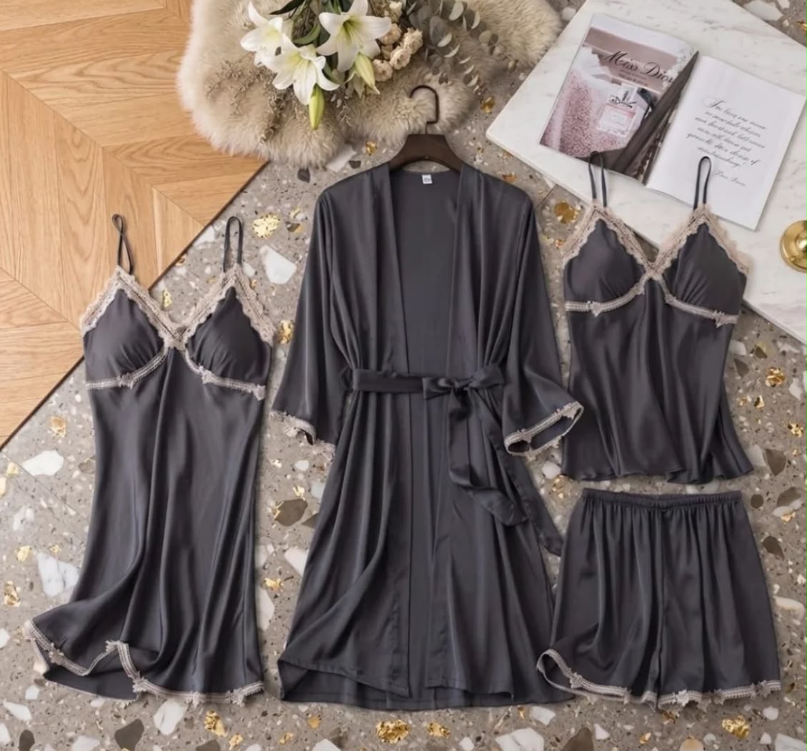 Luxury 4 Piece Nightwear Set