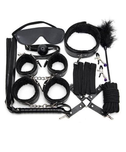 Women Faux Leather Bondage Set