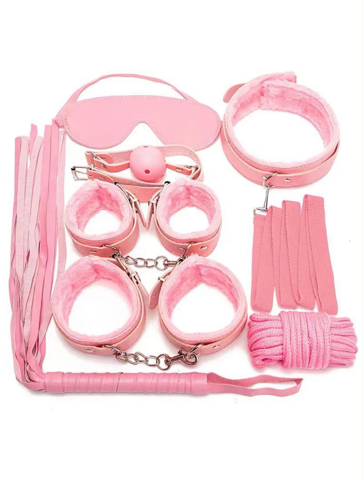 Women Faux Leather Bondage Set