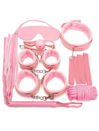 Women Faux Leather Bondage Set