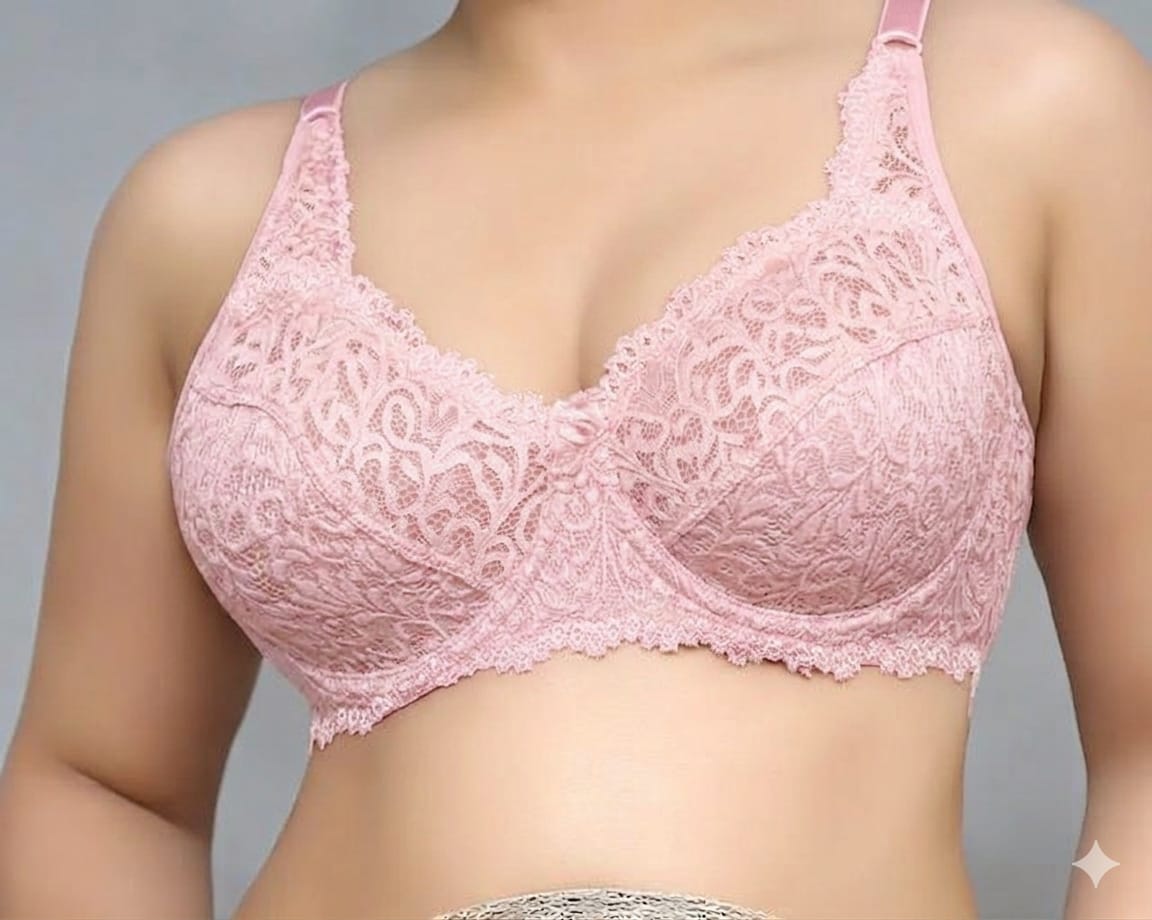 Elegance in Bloom: Deep Wine Full-Coverage Floral Lace Underwire Bra