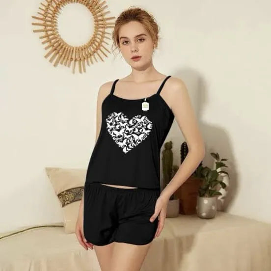 Silk Cami Set For Women Nightwear Nighty