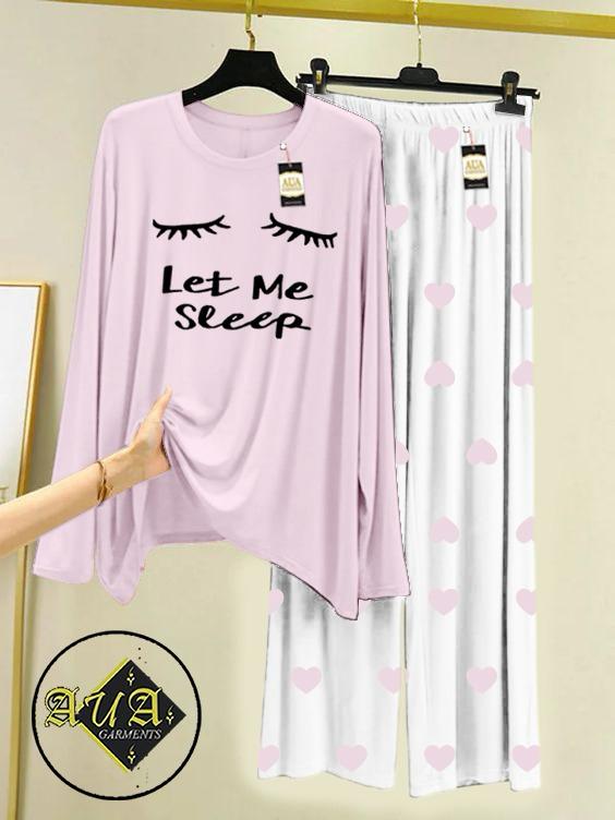 Stylish Sleepwear Set for a Cozy Night's Rest Wear With Multi Printed Set