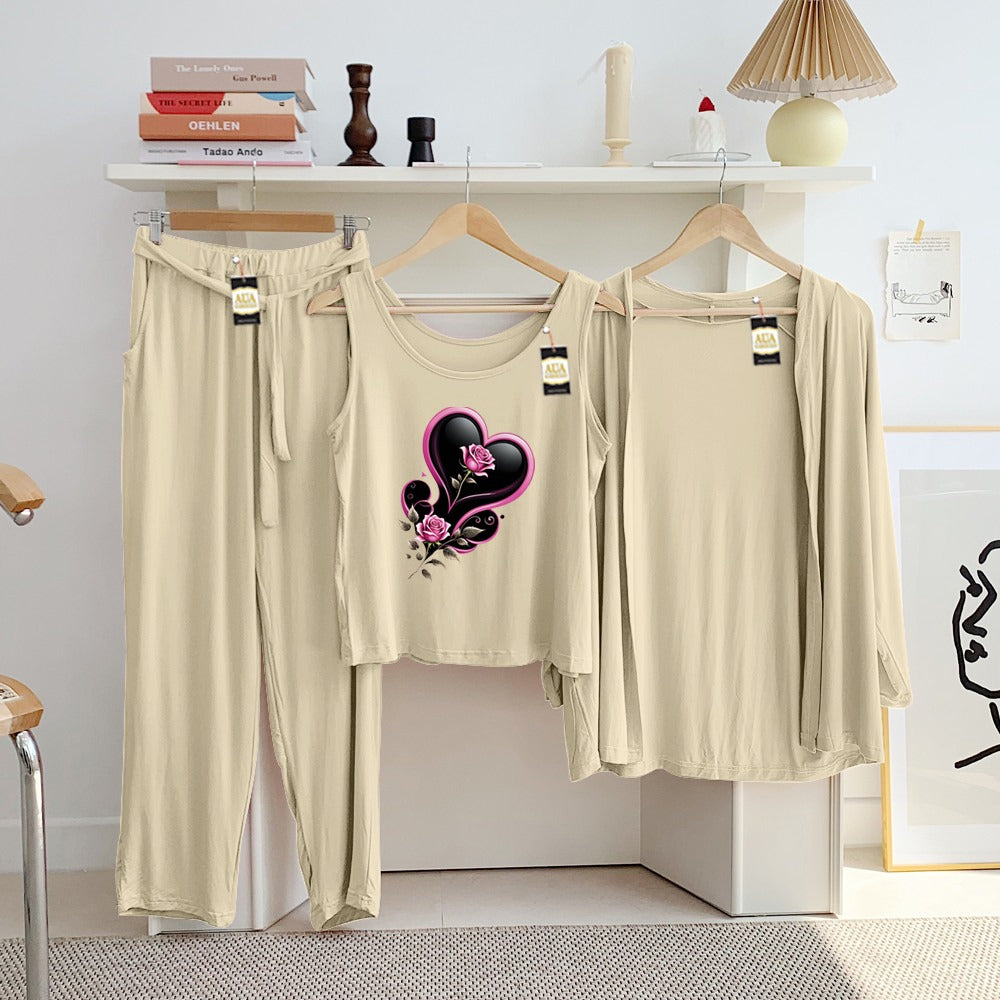 LADIES NIGHT SUIT

3 Pieces Inner Gawn + Trouser