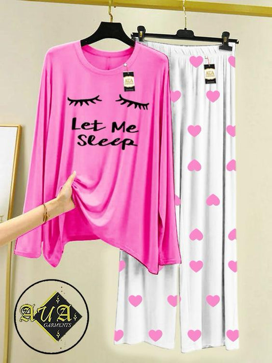 Stylish Sleepwear Set for a Cozy Night's Rest Wear With Multi Printed Set