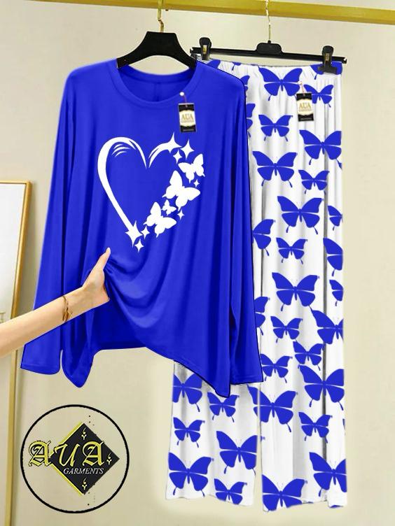 Stylish Sleepwear Set for a Cozy Night's Rest Wear With Multi Printed Set