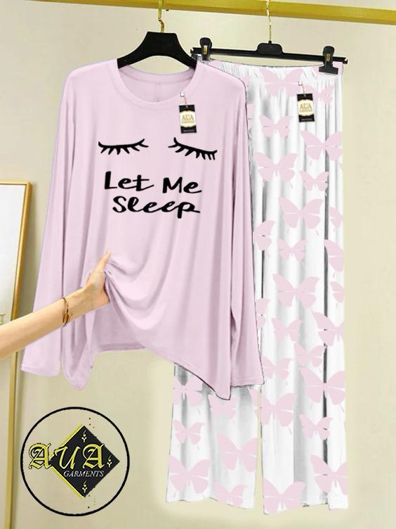 Stylish Sleepwear Set for a Cozy Night's Rest Wear With Multi Printed Set