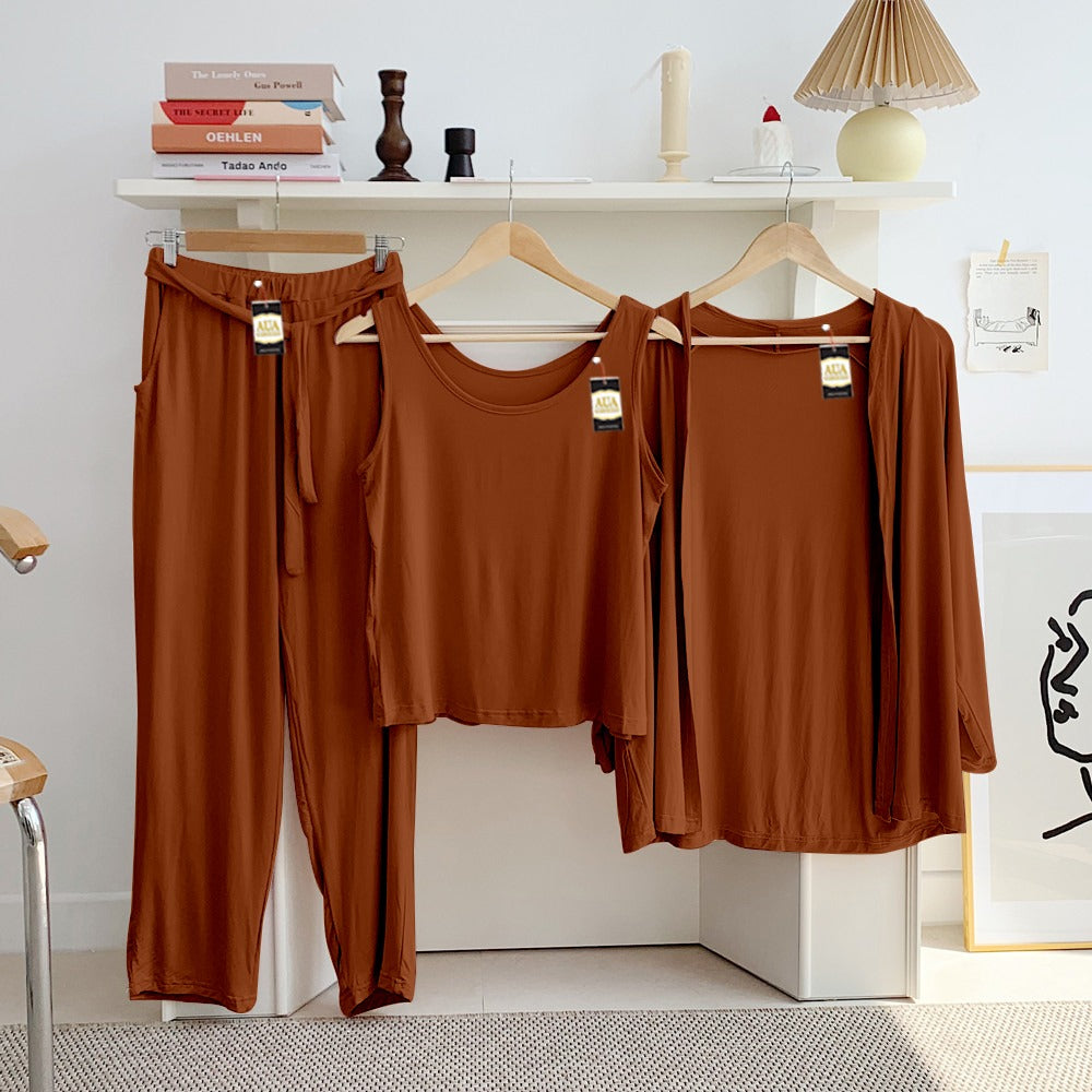 LADIES NIGHT SUIT

3 Pieces Inner Gawn + Trouser