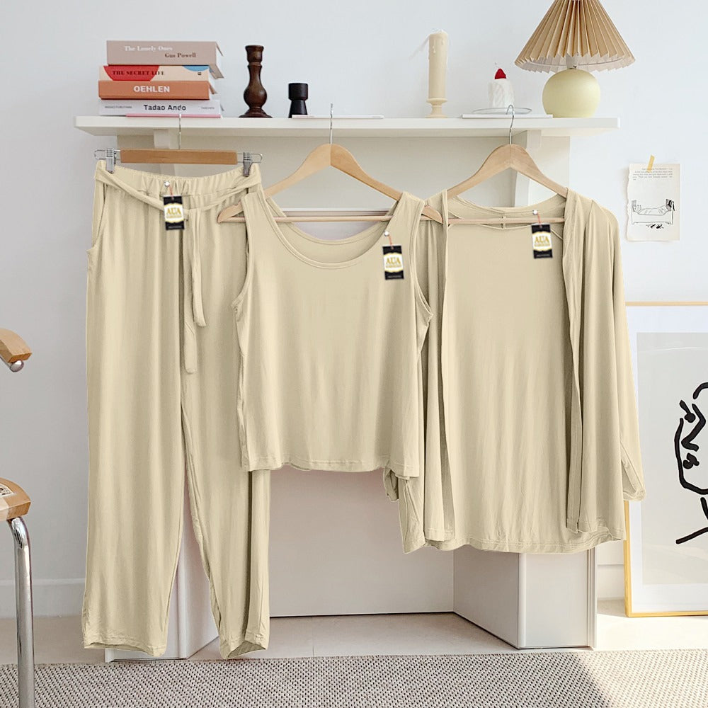 LADIES NIGHT SUIT

3 Pieces Inner Gawn + Trouser